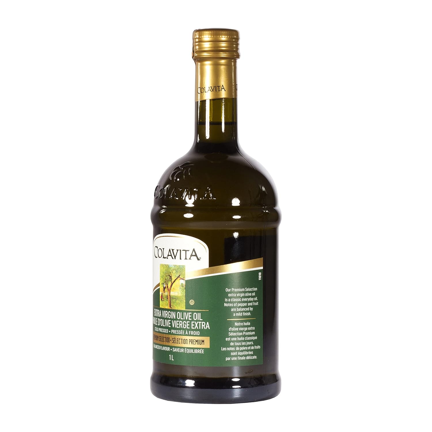 Colavita Aceite de oliva virgen extra de selección premium, 34 onzas líquidas, botella individual (paquete de 2)