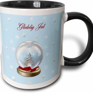 3dRose Taza de dos tonos, diseño de árbol de ciervos y copos de nieve, feliz Navidad en noruego, 11 onzas, color negro 3dRose Taza de dos tonos, diseño de árbol de ciervos y copos de nieve, feliz Navidad en noruego, 11 onzas, color negro
