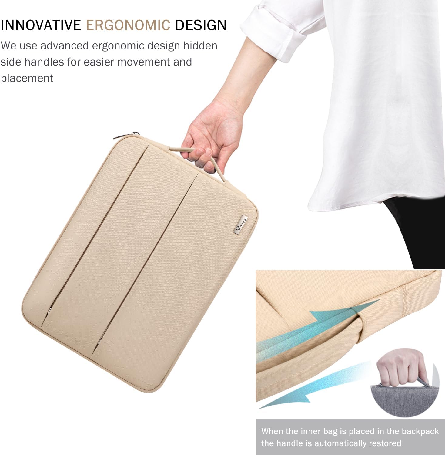 Voova Funda para laptop compatible con MacBook AirPro M2 M1 2016-2022 de 13.3 pulgadas Surface Pro X  98, 13.5 Surface Laptop 54, funda impermeable