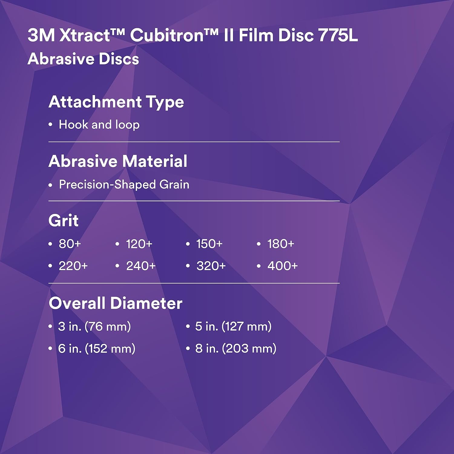 3M Hookit 872733m Película el disco dF 775l, 3″ X Nh 220+, 300DS (Pack de 50)
