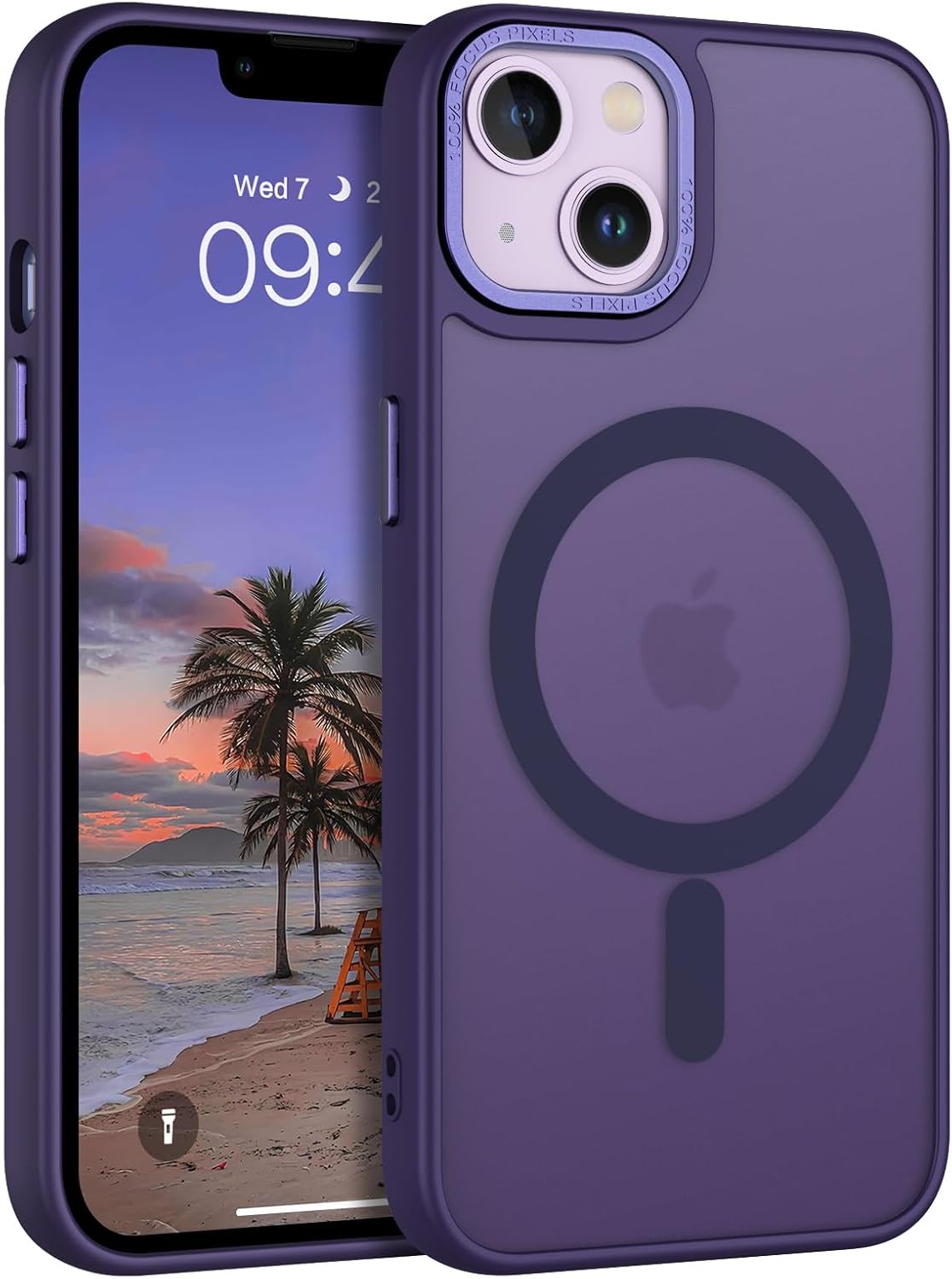 BENTOBEN Funda magnética para iPhone 13 compatible con Magsafe Funda translúcida mate para iPhone 13, delgada, a prueba de golpes, para mujeres,