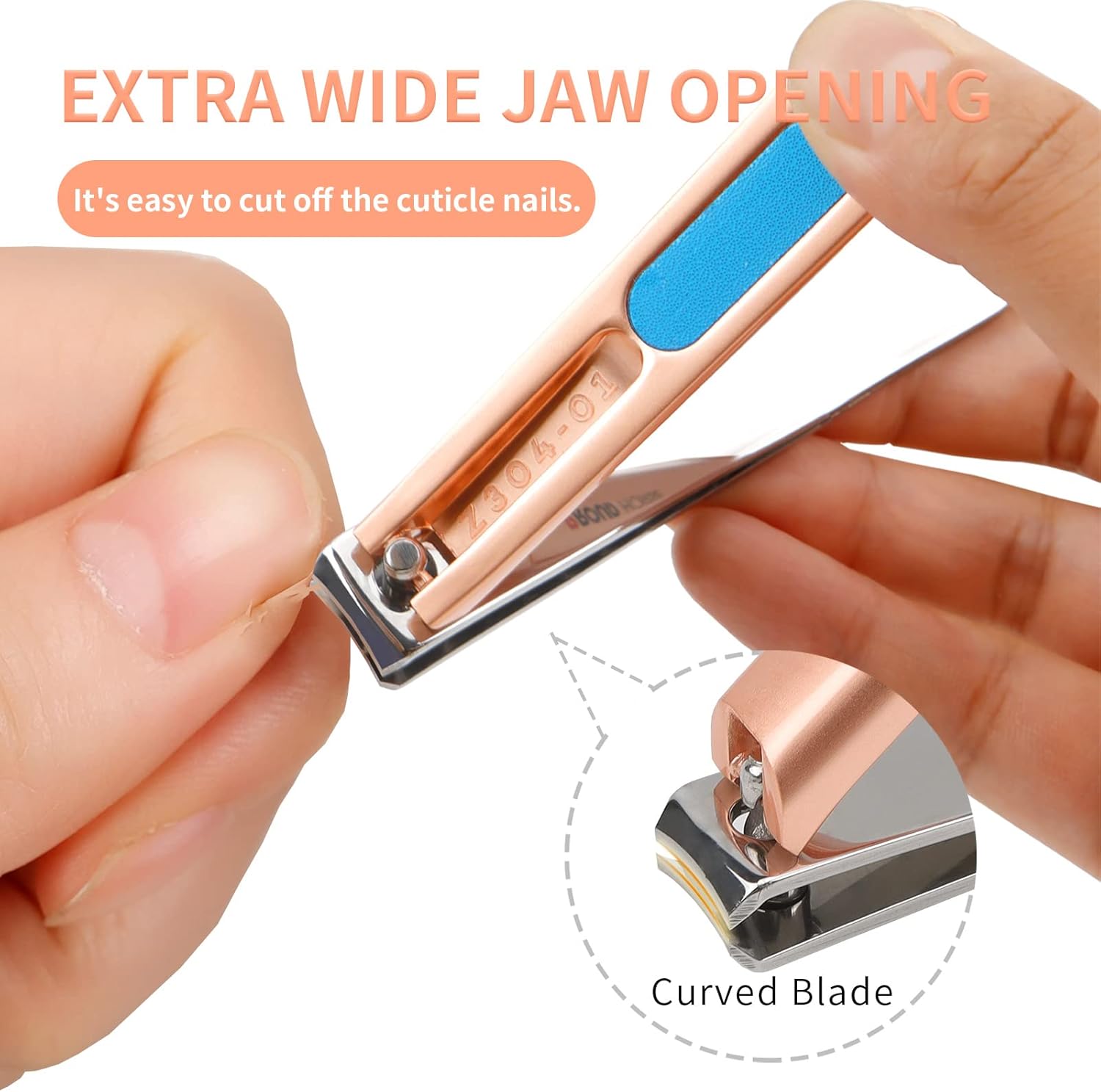 Juego de cortaúñas para manicura y pedicura, cortaúñas para las uñas de los pies para mujeres y hombres, herramienta de cuidado de uñas con lujosa