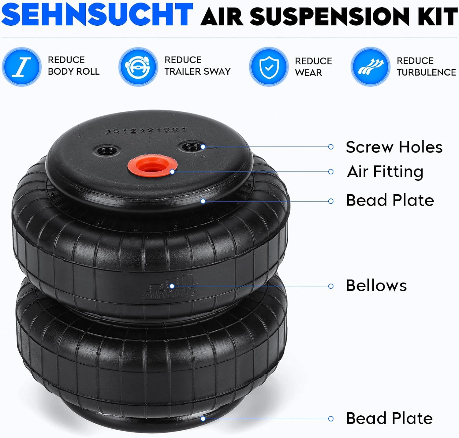 Kit de suspensión de bolsas de resorte para Chevy Silverado 1500 2007-2017, para GMC Sierra 1500 2007-2018, oferta 5000 libras de capacidad Kit de