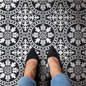 Florenza – Plantilla de azulejos de cemento, azulejos italianos sintéticos, plantillas reutilizables para decoración del hogar (extra grande) Florenza – Plantilla de azulejos de cemento, azulejos italianos sintéticos, plantillas reutilizables para decoración del hogar (extra grande)