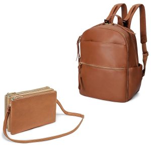 MOMINSIDE Mochila para pañales, bolsas cruzadas de cuero para bebé con 6 bolsillos aislados para mamá papá, búsqueda de registro de bebé, cambiador, MOMINSIDE Mochila para pañales, bolsas cruzadas de cuero para bebé con 6 bolsillos aislados para mamá papá, búsqueda de registro de bebé, cambiador,