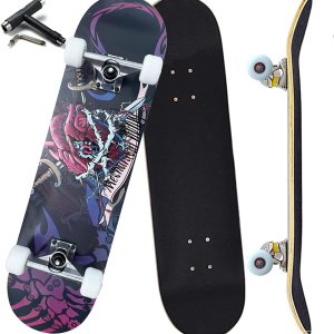 Anyfun Patinetas Pro completas para principiantes, niñas, niños, jóvenes, adolescentes, adultos, 31 x 8 pulgadas, patinetas de 7 capas de arce Anyfun Patinetas Pro completas para principiantes, niñas, niños, jóvenes, adolescentes, adultos, 31 x 8 pulgadas, patinetas de 7 capas de arce