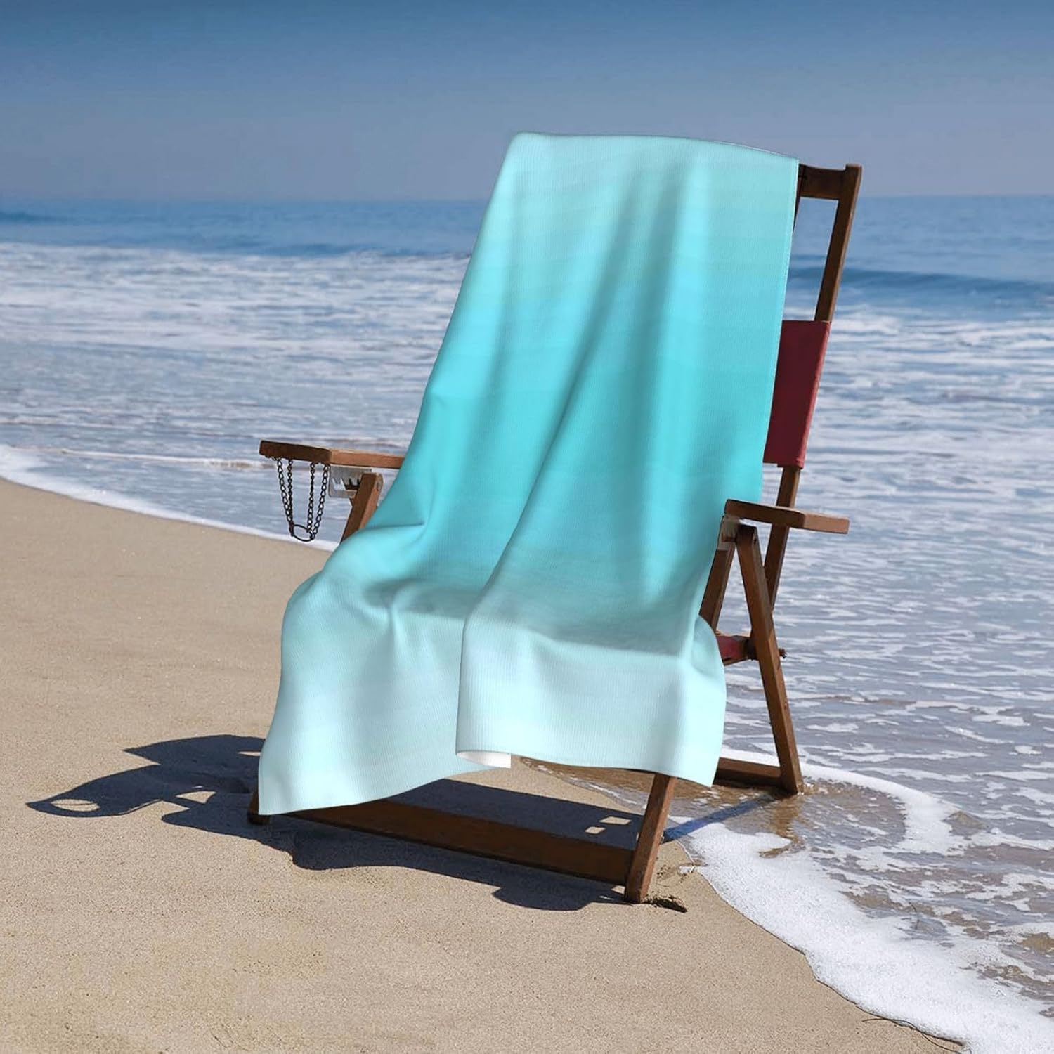 Yioniii Toalla de playa con patrón de rodajas de limón verde, sin arena, de secado rápido, extra grande, ligero, viajes, para adultos, accesorios de