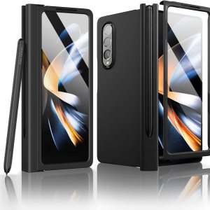 ZCDAYE Funda para Samsung Galaxy Z Fold 5, Samsung Galaxy Z Fold 5 con soporte para bolígrafo, protección de bisagra, funda protectora de cuerpo ZCDAYE Funda para Samsung Galaxy Z Fold 5, Samsung Galaxy Z Fold 5 con soporte para bolígrafo, protección de bisagra, funda protectora de cuerpo