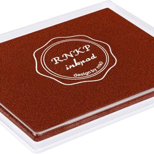 Fstaor Almohadilla de tinta marrón grande para sellos de goma, 5 x 4 pulgadas, no tóxica, lavable, segura para niños, almohadillas de tinta Fstaor Almohadilla de tinta marrón grande para sellos de goma, 5 x 4 pulgadas, no tóxica, lavable, segura para niños, almohadillas de tinta
