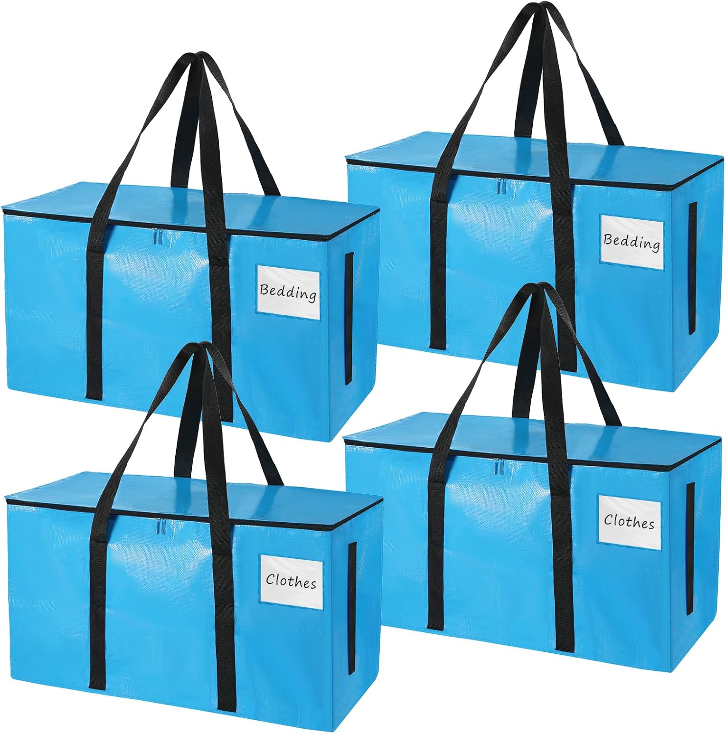 Bolsas de almacenamiento para ropa, bolsas de almacenamiento de ropa extra grandes con asa reforzada, contenedores de almacenamiento para organizar