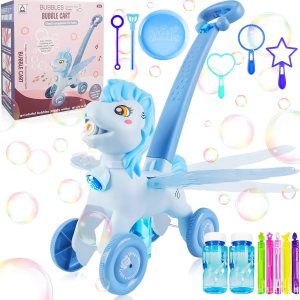 Bubble Machine Blower Blaster Lawn Mower Maker Blue Toy Fun Portable Handheld Operate Automatic Battery Electric Outdoor Summer Birthday Best Gift Bubble Machine Blower Blaster Lawn Mower Maker Blue Toy Fun Portable Handheld Operate Automatic Battery Electric Outdoor Summer Birthday Best Gift