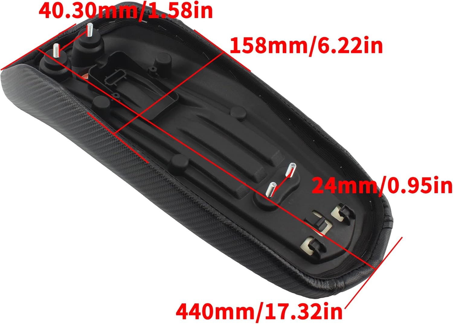Surron – Asiento eléctrico para motocicleta con Sur Ron Light Bee XS, fibra de carbono de imitación