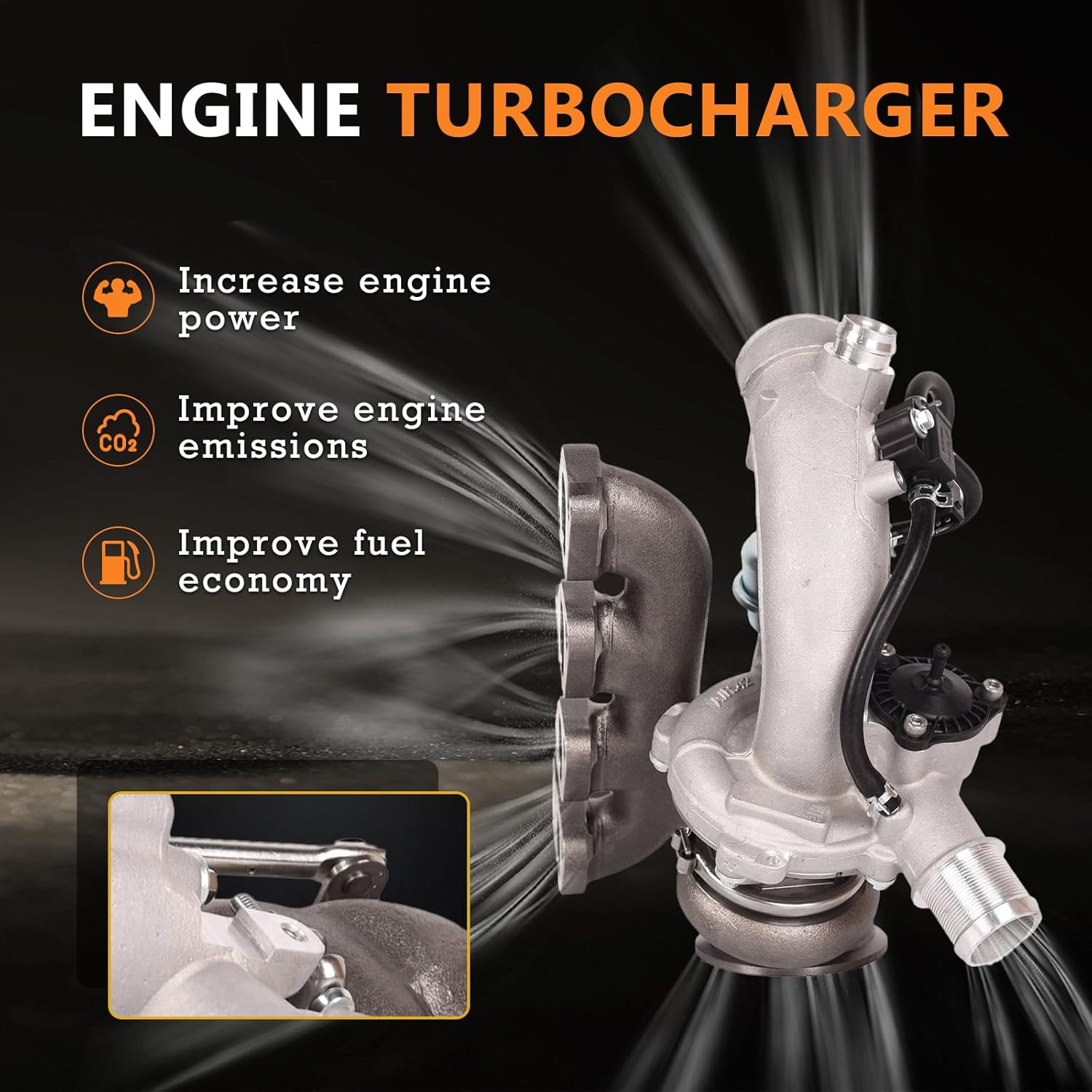 TOPAZ 667-203 55565353 Turbo Charger GT1446V Turbocompresor con juntas compatibles con Chevrolet Cruze 2011 2012 2013 2014 2015 2016 1.4L Chevy
