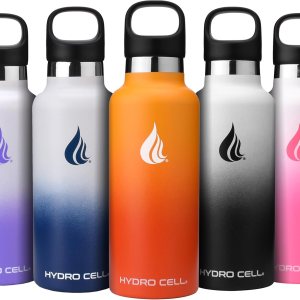 HYDRO CELL – Botella de agua de acero inoxidable con popote y tapa estándar (940, 710, 590, 470 ml), mantiene los líquidos calientes o fríos con HYDRO CELL – Botella de agua de acero inoxidable con popote y tapa estándar (940, 710, 590, 470 ml), mantiene los líquidos calientes o fríos con
