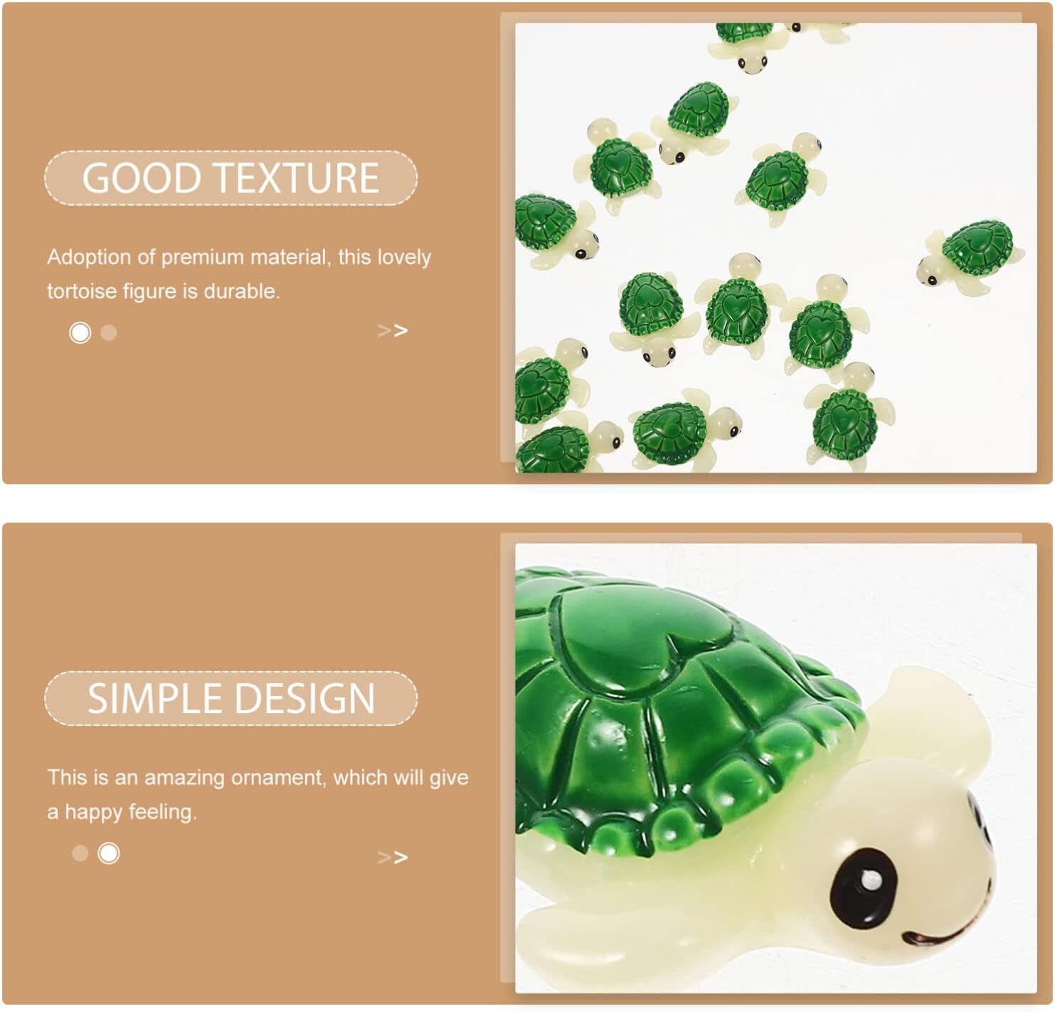 Veemoon 20 piezas de tortugas pequeñas en miniatura, mini figuras de resina, figuras de animales pequeños, adornos para tartas para suculentas,