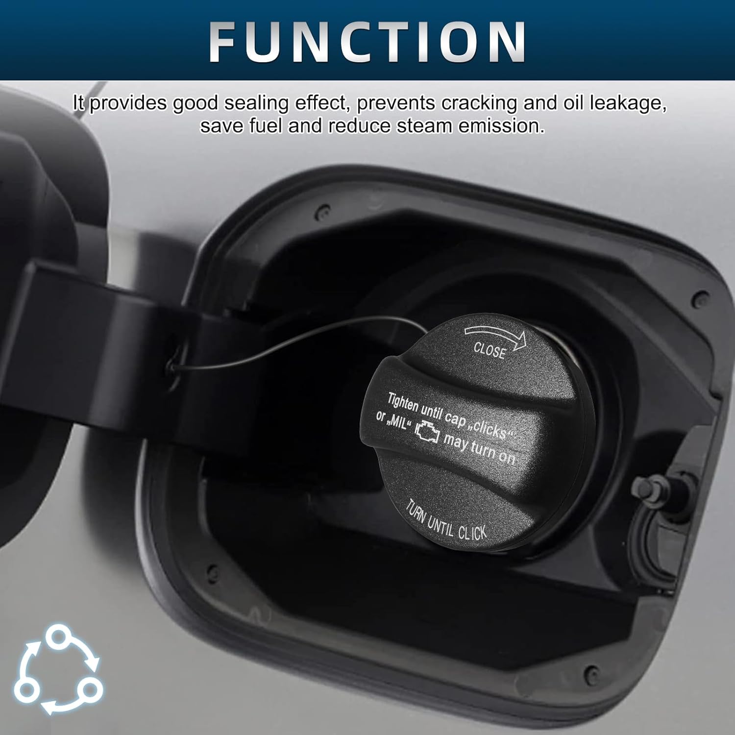 Tapa del depósito de combustible compatible con Mini Cooper y BMW X1 X2 X3 X4 X5 X6 128i 135i 228i 320i 323i 325i xi 328i 330i 335i 428i 525i 530i