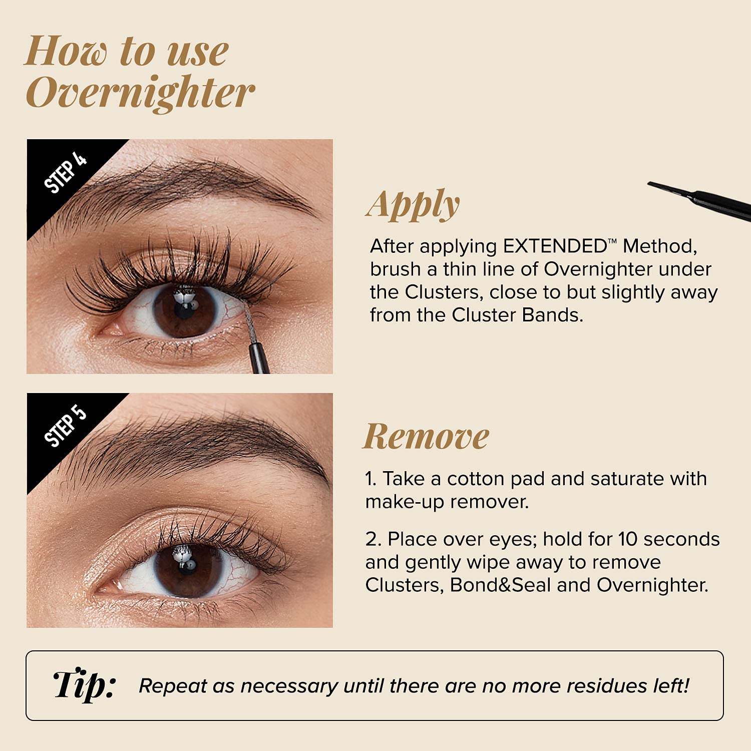 VLuxe by iEnvy Extended Collection Extensión de pestañas para uso diario, larga duración, infalible y libre de manchas