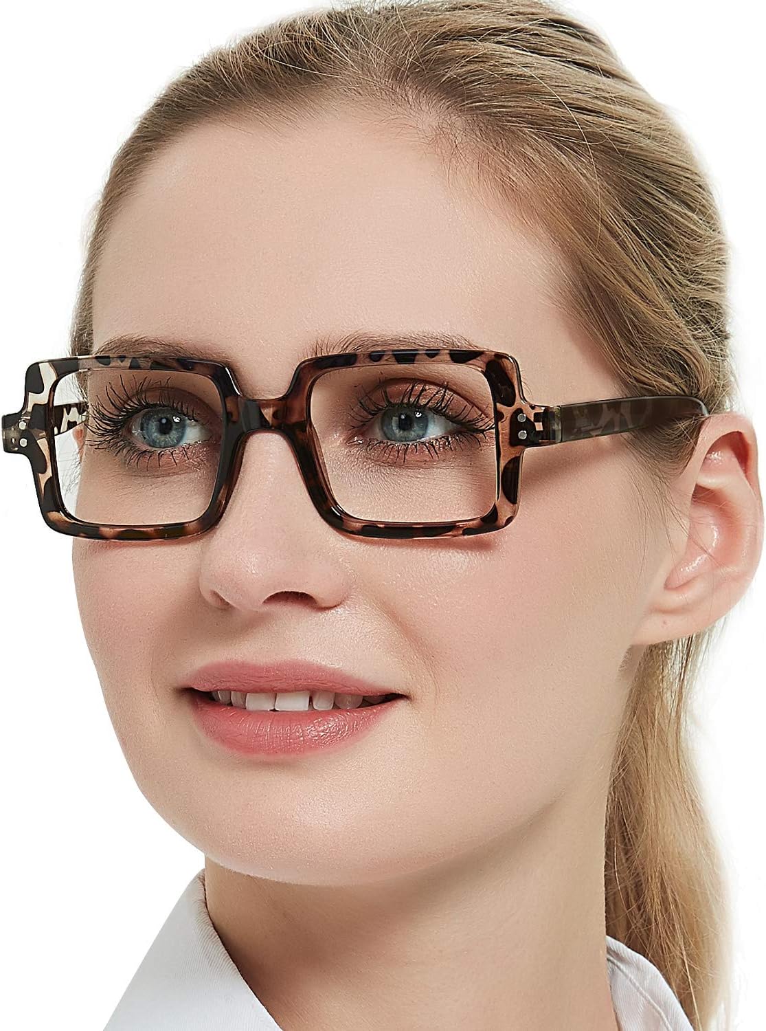 OCCI CHIARI Gafas de lectura Funky Readers 1.25 Diptor para mujer marco grueso (1.0 1.25 1.5 1.75 2.0 2.25 2.5 2.75 3.0 3.5 4.0 5.0 6.0)