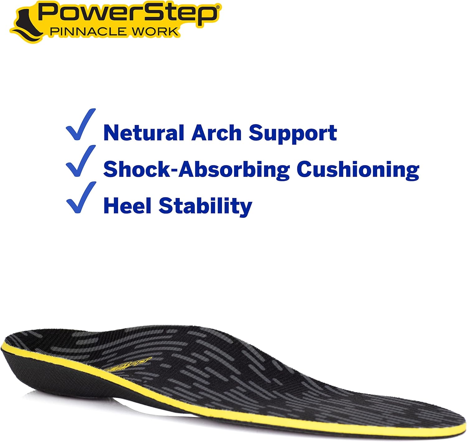 PowerStep Plantillas, Pinnacle Plus, plantilla para aliviar el dolor de pie de bola de pie, soporte ortopédico de arco de metatarsalgia para mujeres