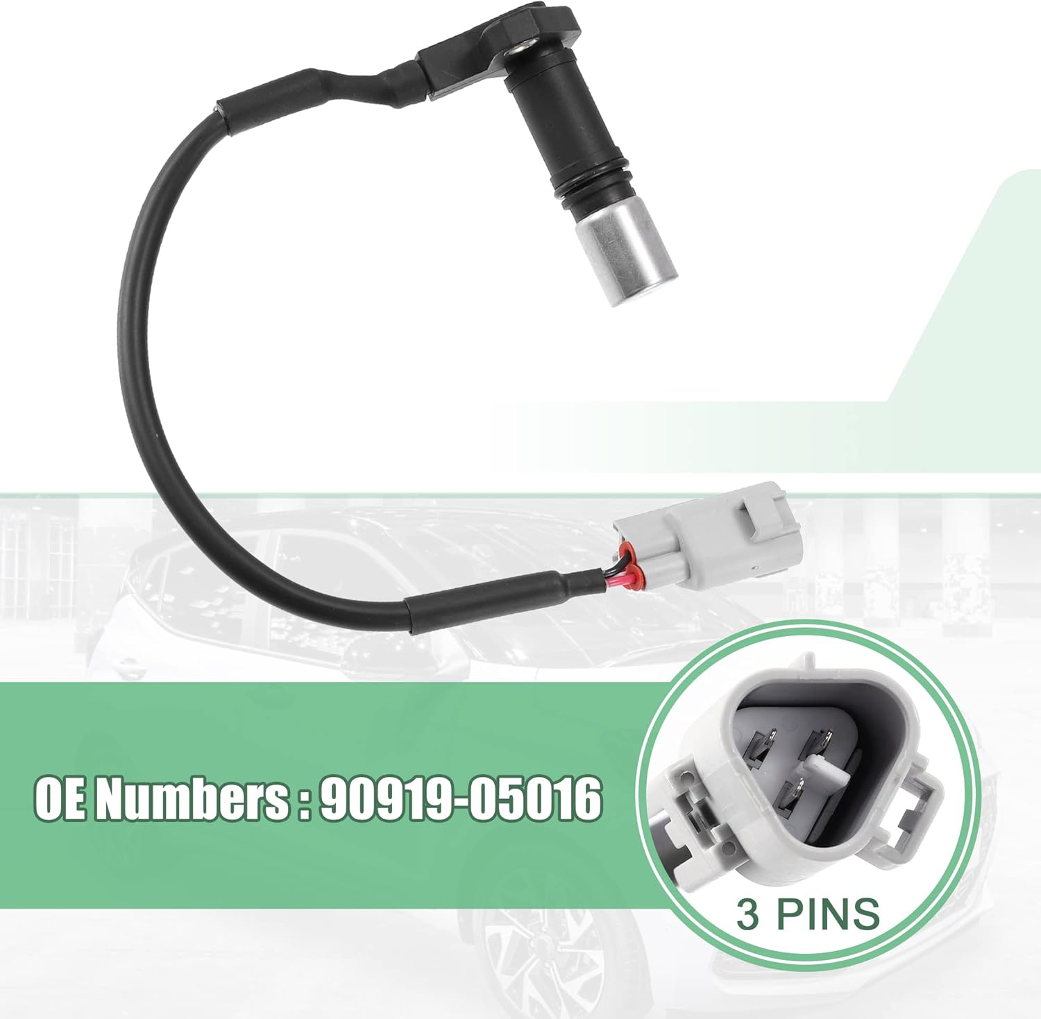 X AUTOHAUX Sensor de posición del cigüeñal 90919-05016 para Toyota 4Runner 2.7L AT Base 1996-2000 para Toyota 4Runner 2.7L MT Base 1996-2000