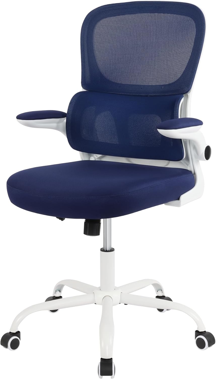 Silla de oficina ergonómica, silla de escritorio de oficina en casa con soporte lumbar, silla de trabajo para computadora con ruedas, silla
