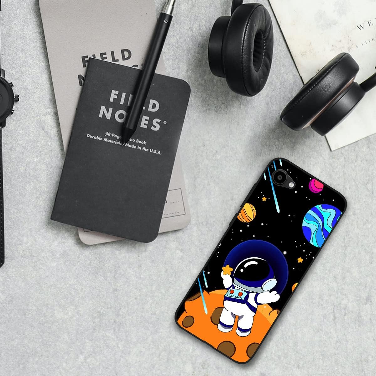 Funda para teléfono Orbic Joy 4G Orbic Joy 4G a prueba de golpes, funda de protección de cuerpo completo (astronautas)