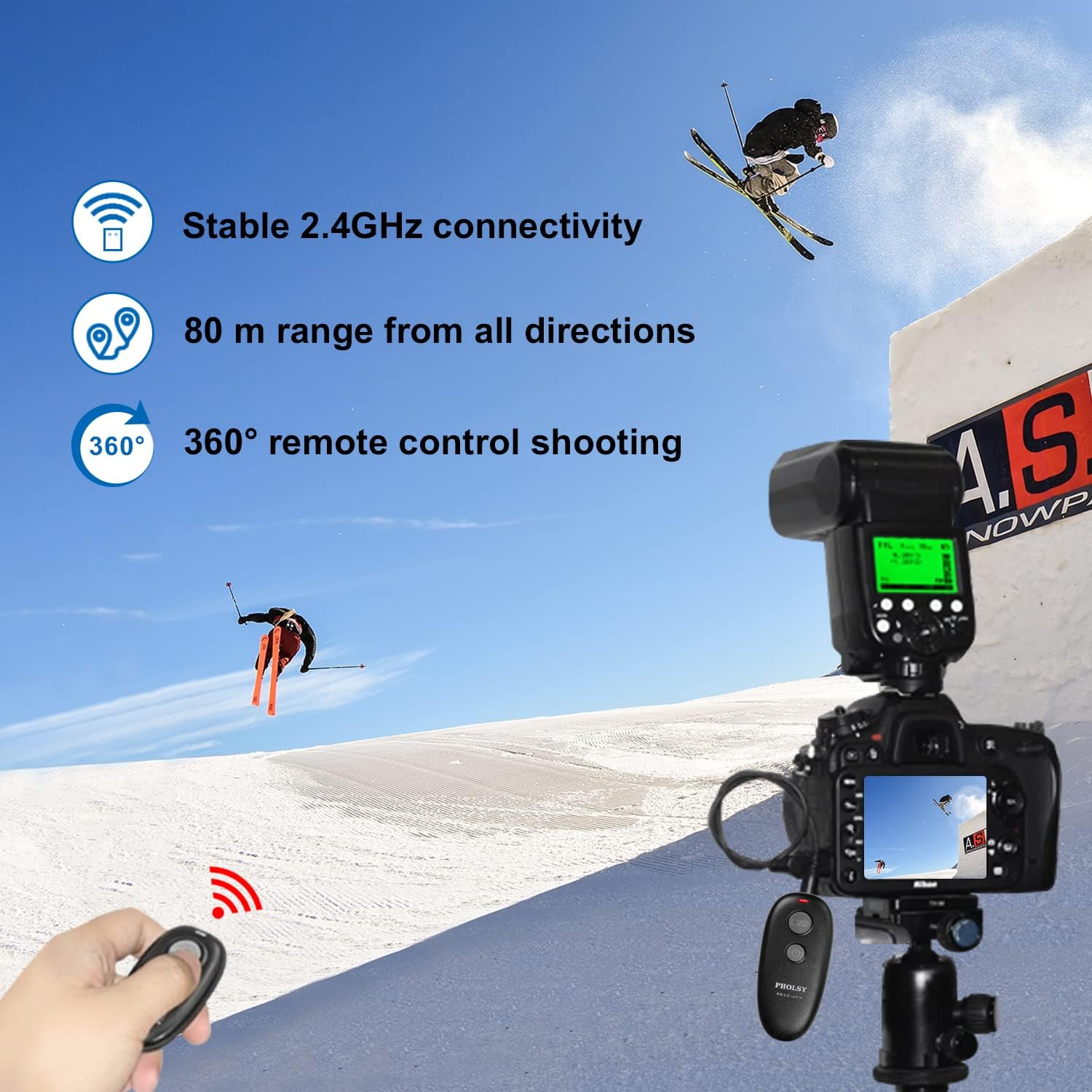 Para Nikon Remote Shutter Release N8 Cámara Control remoto para Nikon Z9 D3 D4 D5 D6 D800 D850 D810 D700 D500 D300 D200 F6 F100 F5 F90 N90s D1X D2H