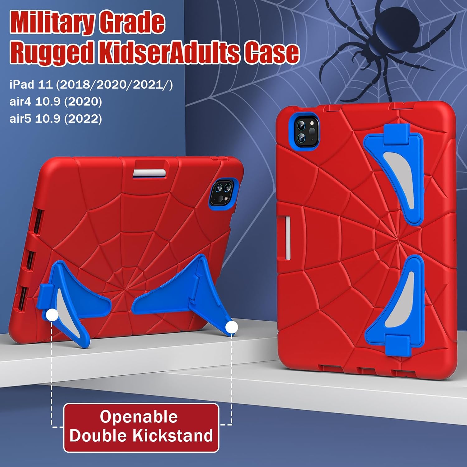 Funda para iPad Air de 54 generación de 10.9 pulgadas (20222020), iPad Pro de 11 pulgadas, resistente a prueba de golpes para niños, iPad Air 45,