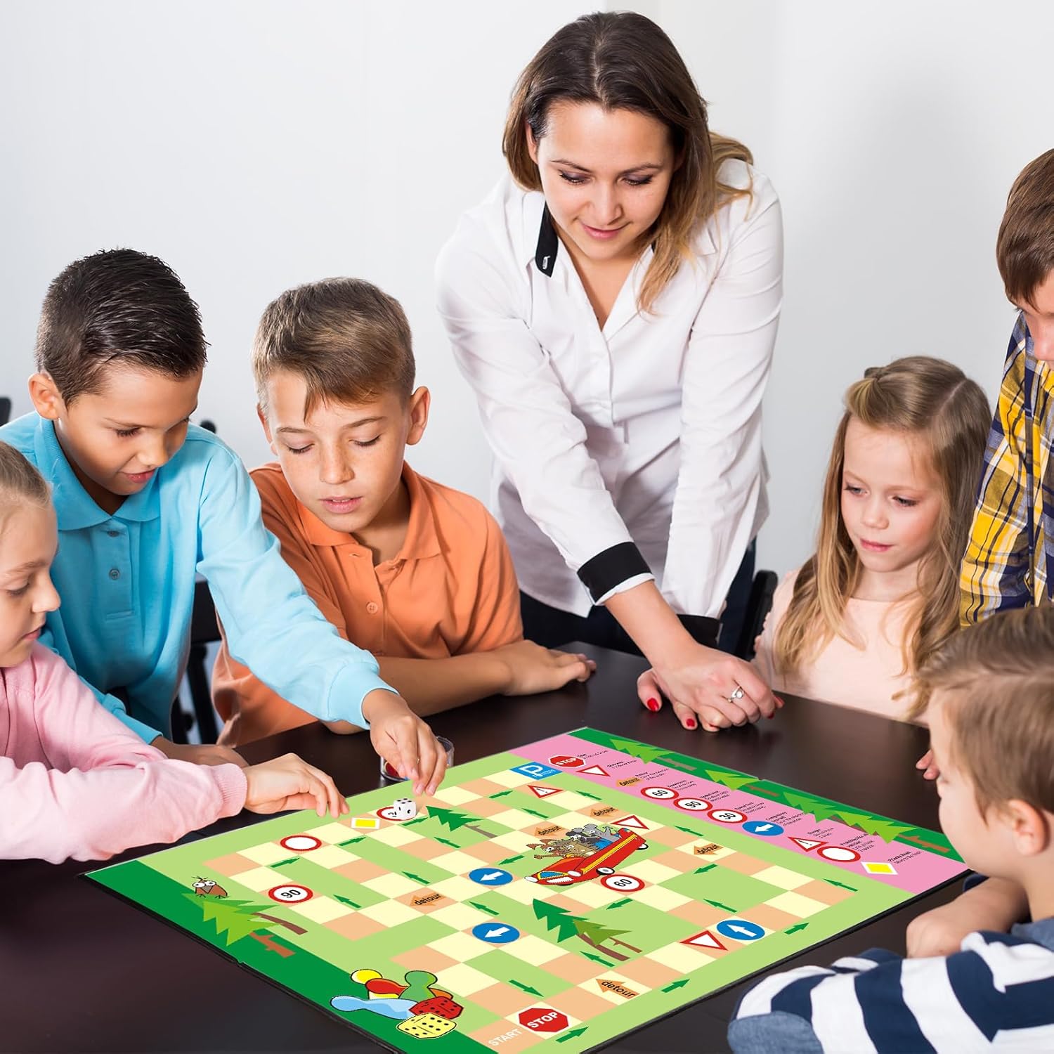 4 piezas de tablero de juego plegable en blanco, haz tu propio tablero de juego, tablero de juego en blanco de borrado en seco para la escuela,