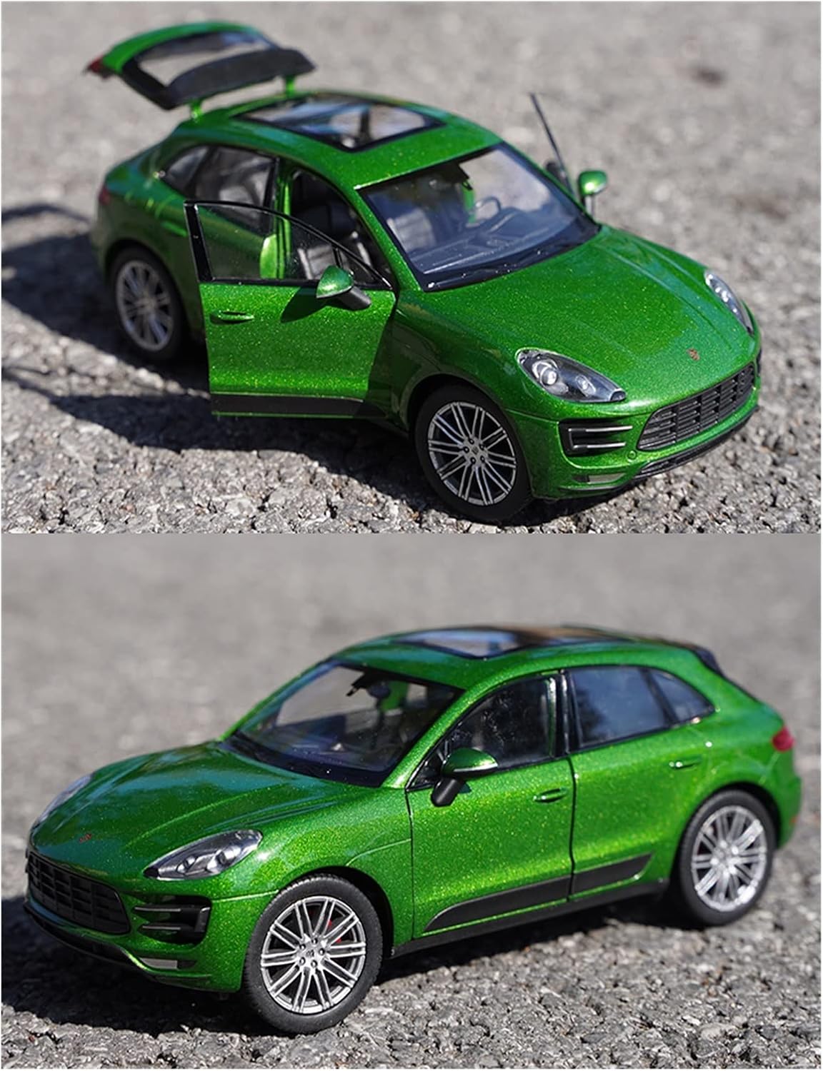 Vehículo de aleación preciable modelo 1 24 para Porsche Macan Turbo aleación modelo de coche fundido a presión juguete regalo de cumpleaños para