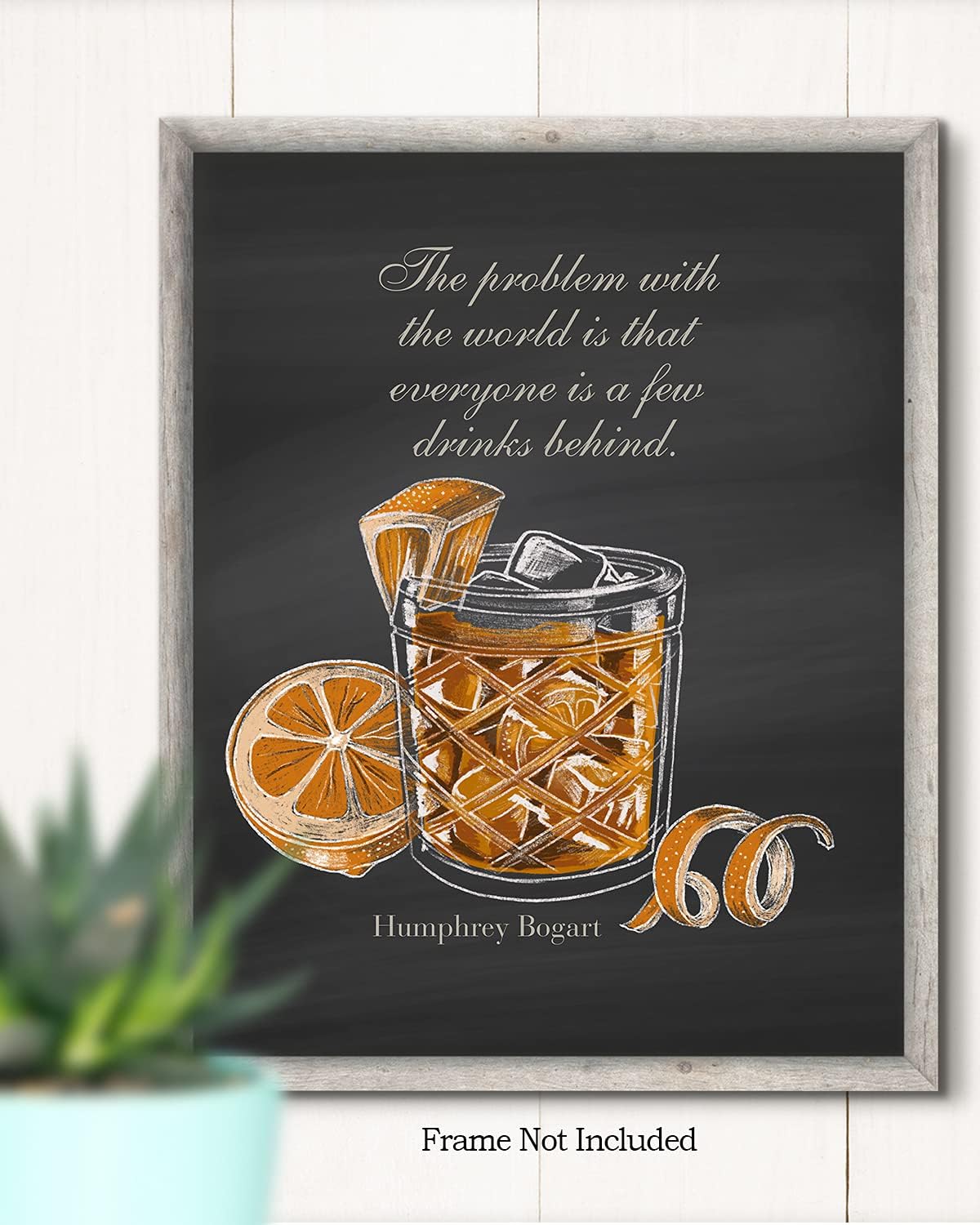 Govivo Arte de pared de bebida de whisky  Impresiones vintage de bar  Decoración de pared de bar  Decoración de whisky para el hogar  Arte de pared