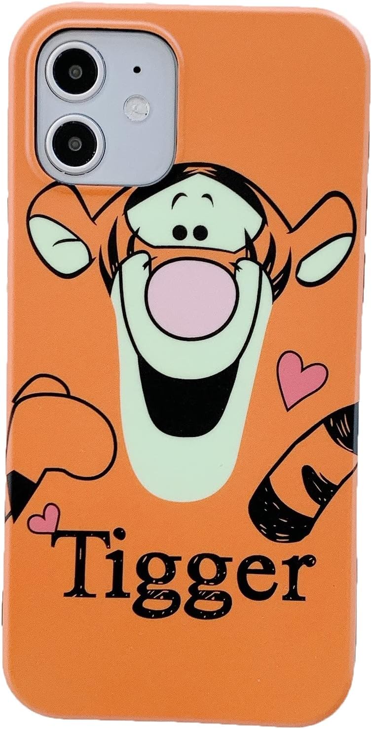 iFiLOVE Funda para iPhone 11 Pro Max Tigger, para niñas, niños y mujeres, lindo personaje de dibujos animados, delgada, suave mate, funda protectora