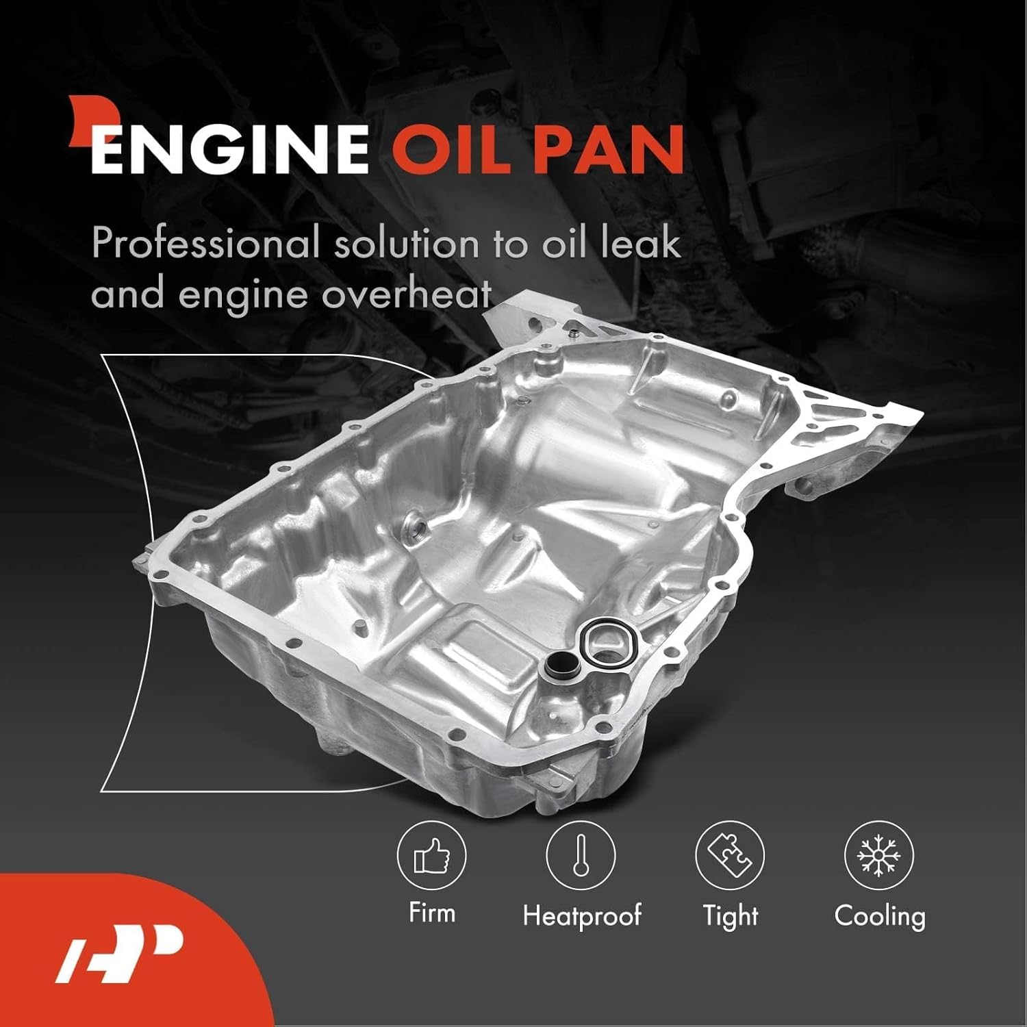 A-Premium Cárter de aceite de motor con tapón de drenaje compatible con Honda Civic 2016-2020 L4 2.0L