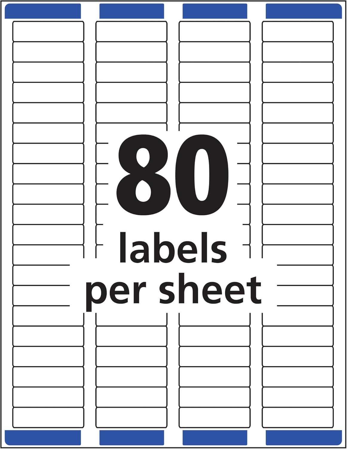 Avery Etiquetas de dirección de retorno transparentes mate, tecnología Sure Feed, láser, 12″ x 1-34″, 800 etiquetas, 5 paquetes (15667)