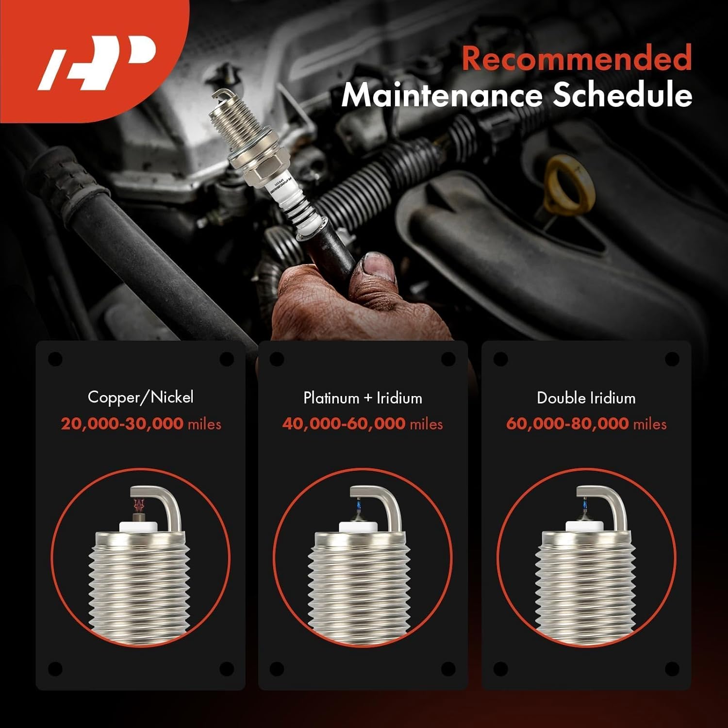 A-Premium Iridium Platinum Bujías compatibles con BMW X5, 540i xDrive, X3, 740i xDrive G11, 745Le xDrive G11, X6, X7, X4, Z4, 840i xDrive Gran Coupe