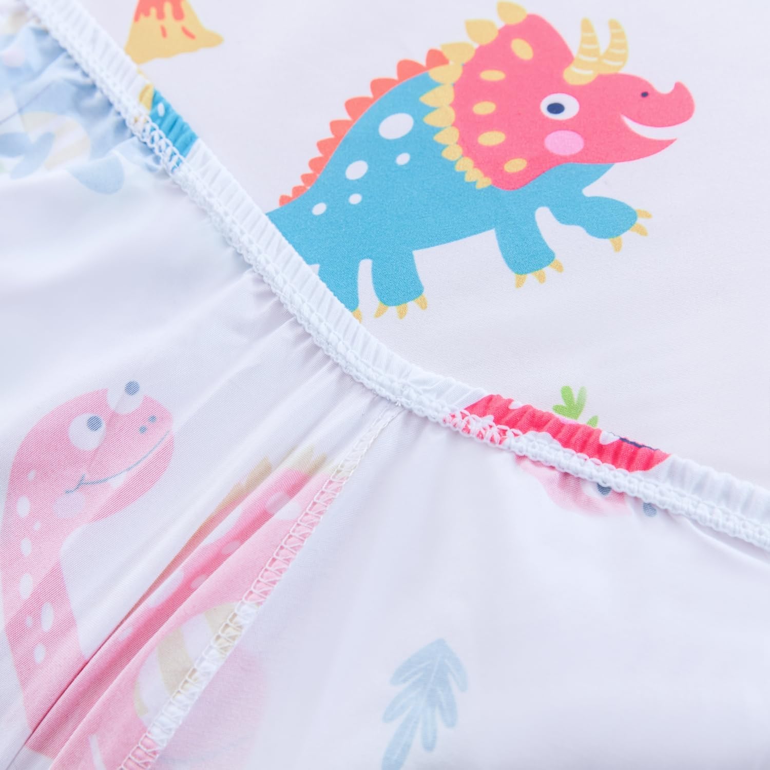 Juego de ropa de cama de cuna para niños, juego de cuna de dinosaurio de 3 piezas para niños, juego de ropa de cama suave para cuna, sábana bajera,