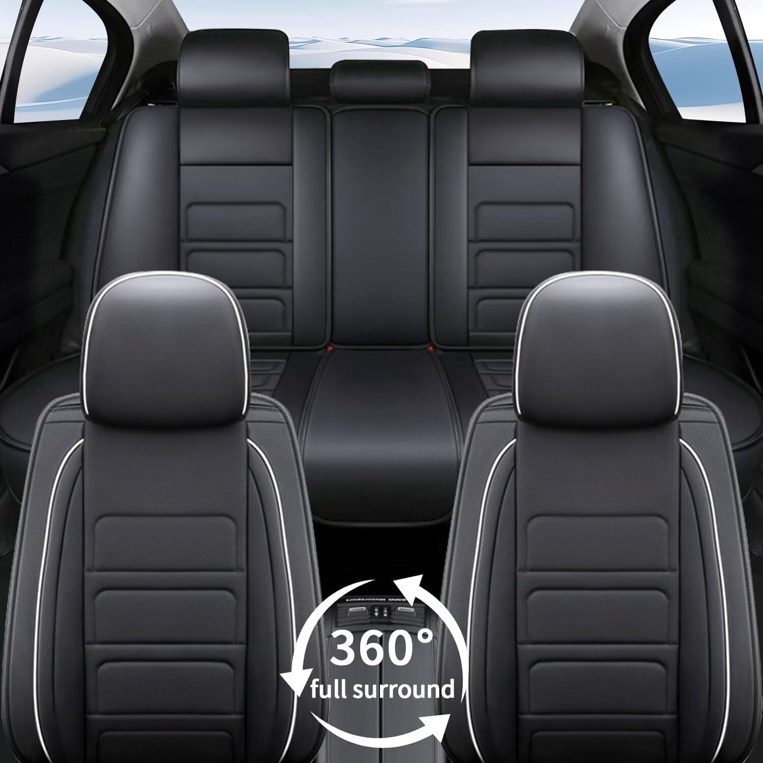 Fundas de asiento de automóvil para ChevroletChevy Trailblazer 2021-2024, fundas de asiento de cuero impermeable para asiento de automóvil,
