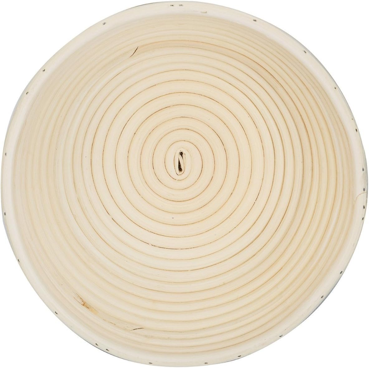 Banneton Brotform – Cesta redonda de ratán a prueba de masa de pan de 9.8 pulgadas, hecha a mano con tela de lino  9.8 x 3.3 in