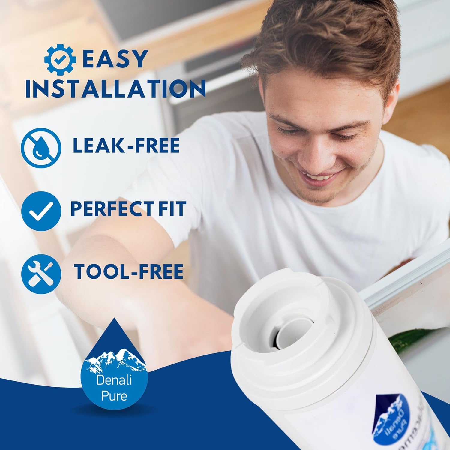 Filtro de agua Whirlpool gz25fsrxyy7FrigoríficoRecambio Compatible Cartucho de filtro de agua para nevera Whirlpool 4396395