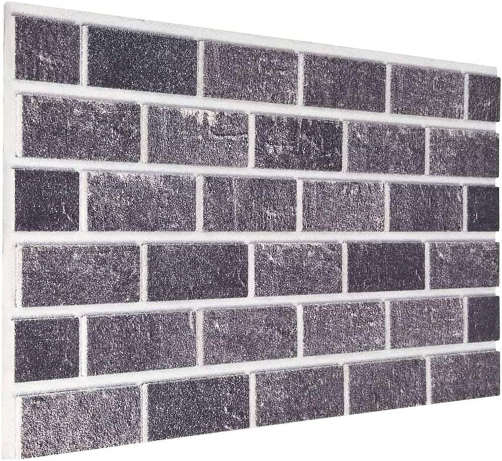 CHARMMA Los paneles de pared 3D con el diseño del ladrillo marrón 10 PC EPS, materiales de construcción