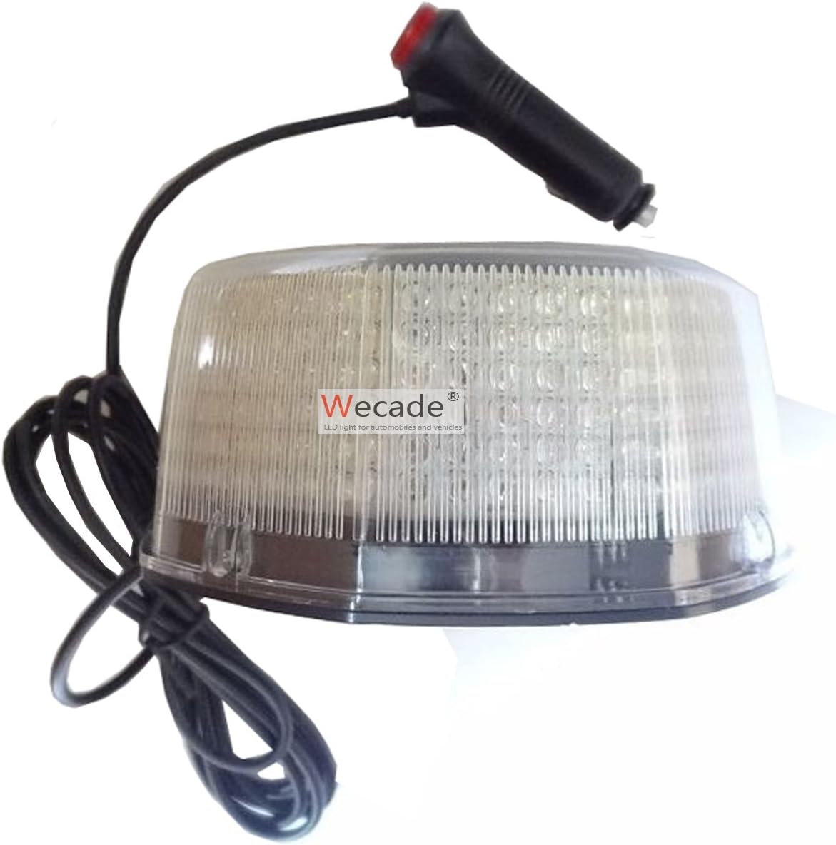 Wecade Luz de advertencia de peligro de emergencia con 240 luces LED brillantes para techo de coche, luz estroboscópica (verde)