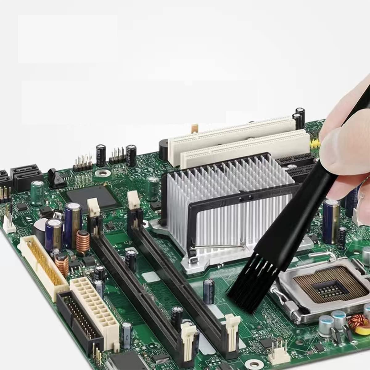 1 unids 6 en 1 cepillo antiestático portátil cepillo de limpieza antiestático adecuado para limpiar teclado, computadora, cámara, teléfono móvil