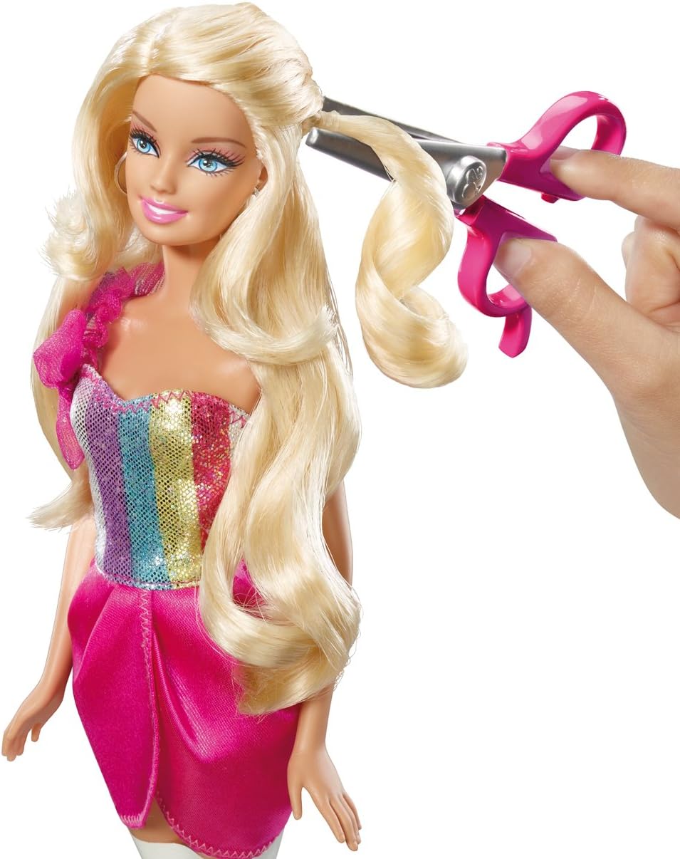 Barbie Hairtastic – Muñeca rubia de corte y estilo