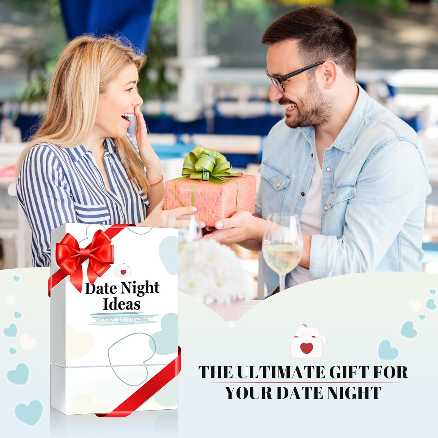 52 Ideas de citas nocturnas para raspar juegos de cartas para parejas, citas nocturnas, regalos de San Valentín para él y ella, ideas de regalos