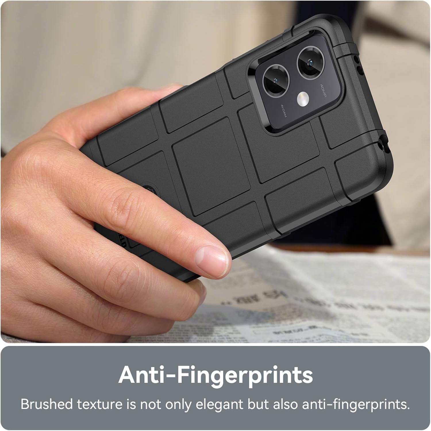 Funda delgada para Xiaomi Redmi Note 12 4G, resistente funda protectora con protección de grado militar a prueba de golpes compatible con Xiaomi