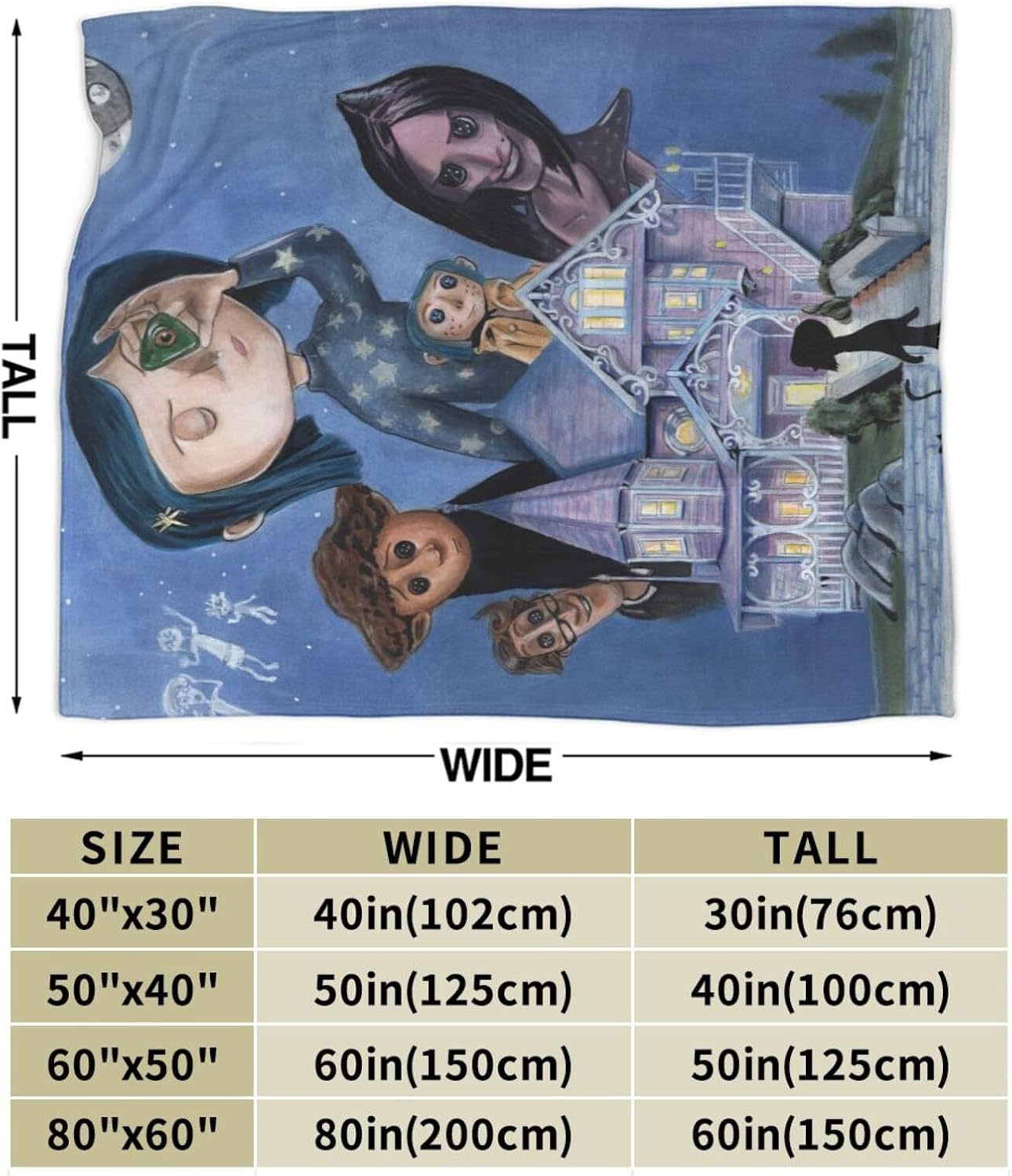 Manta de dibujos animados de anime, manta ultra suave para cama, sofá, sala de estar, dormitorio, automóvil, 60 x 50 pulgadas