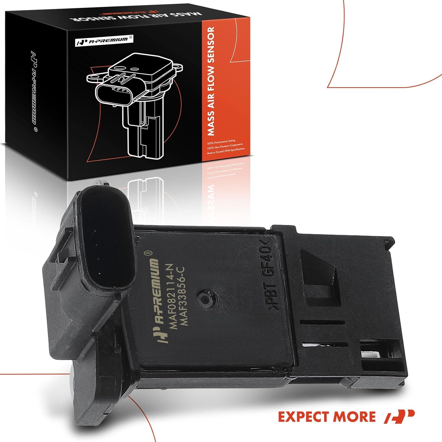 A-Premium Medidor de sensor de flujo de aire masivo con 5 pines compatible con OHV 8Cyl .6L Compatible con Chevy y GMC Vehicke, compatible con