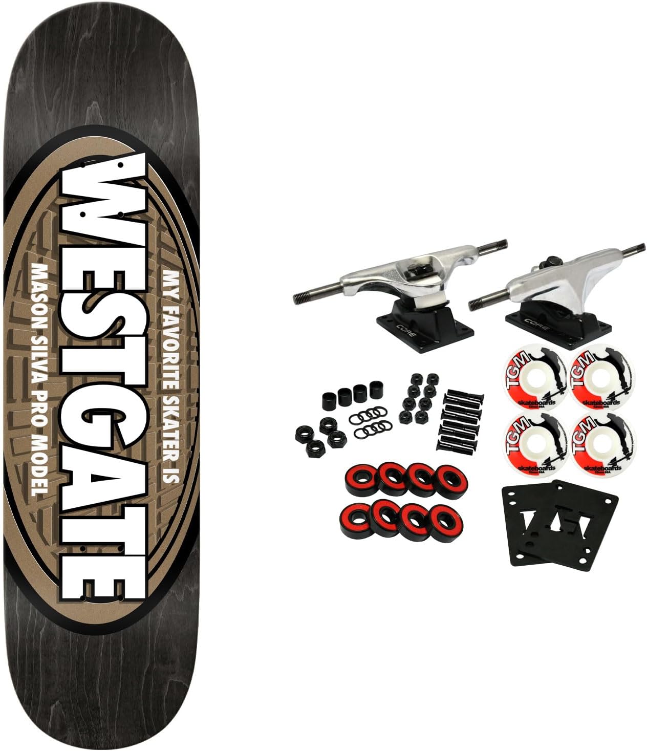 Real Skateboard Complete Mason Silva Patinador favorito 8.06″ x 31.8″