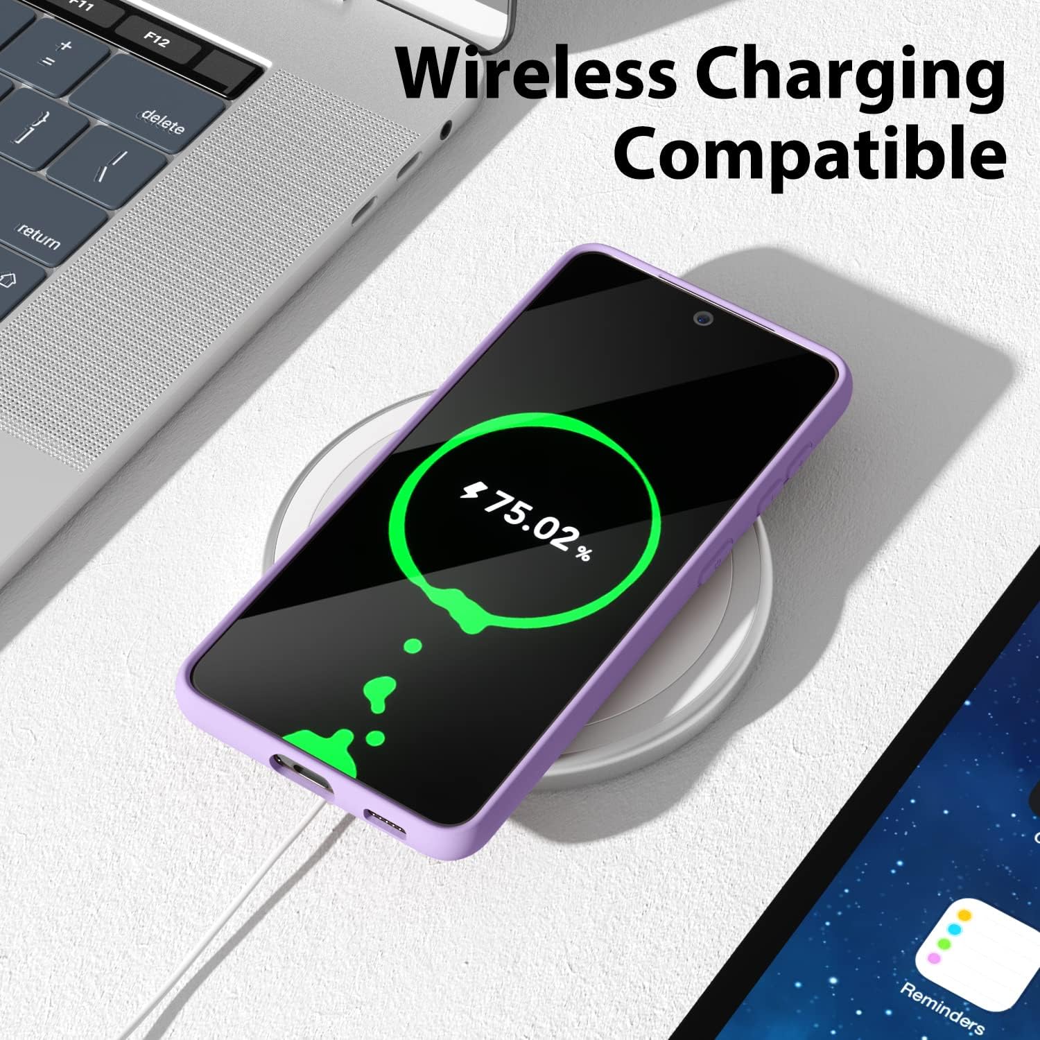 oakxco Funda de silicona líquida para Samsung Galaxy S21 Plus, bonita funda delgada y delgada de goma suave de TPU para mujeres y niñas, protección