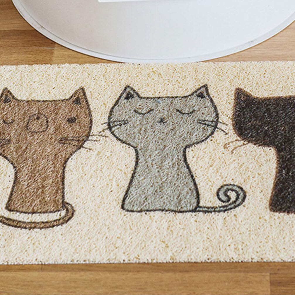iplusmile Contenedores de plástico Alfombra para sentarse para mascotas, tapete de arena para gatos, suministros para mascotas, alfombrilla de
